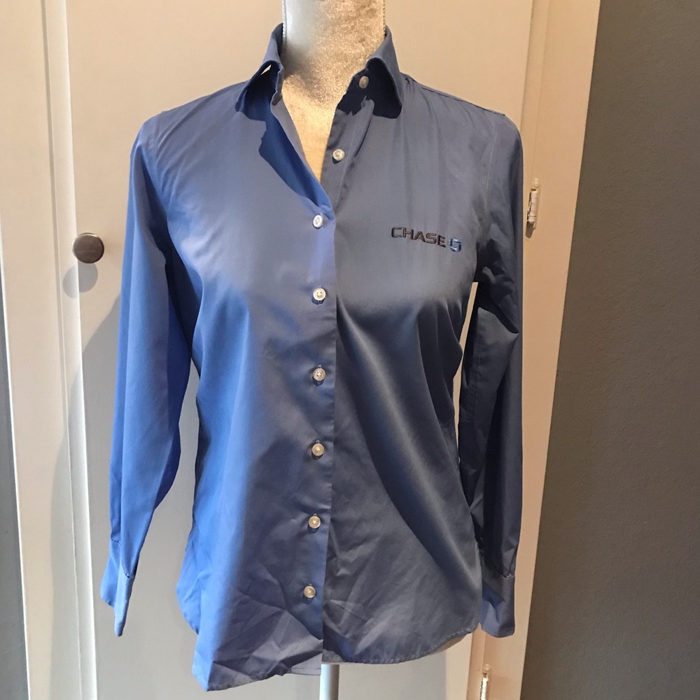 Lands End Chase Uniform Bottom Up Long Sleeve - image 1